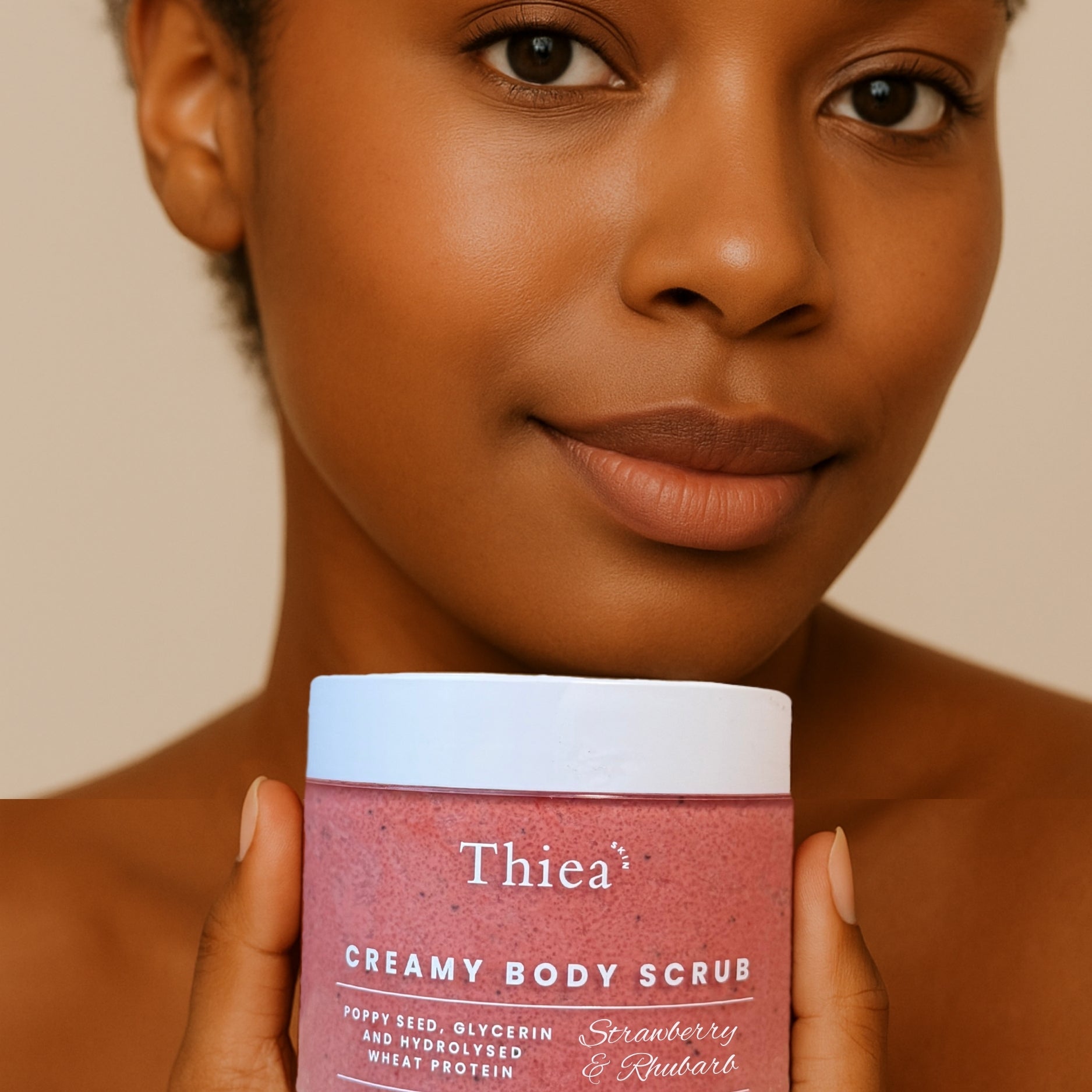 🍓🌿 Strawberry & Rhubarb Sugar Scrub