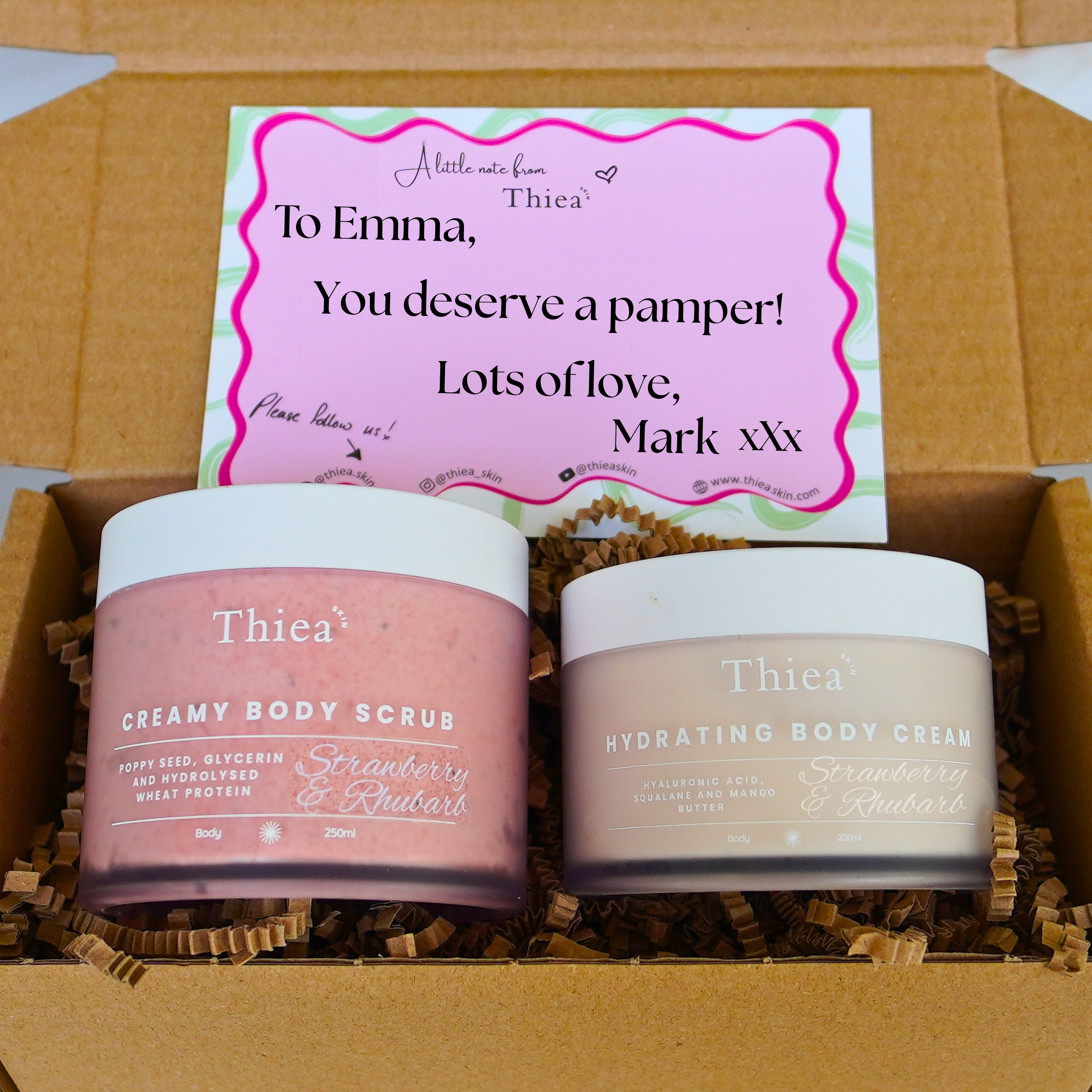 Strawberry & Rhubarb Glow Gift Box